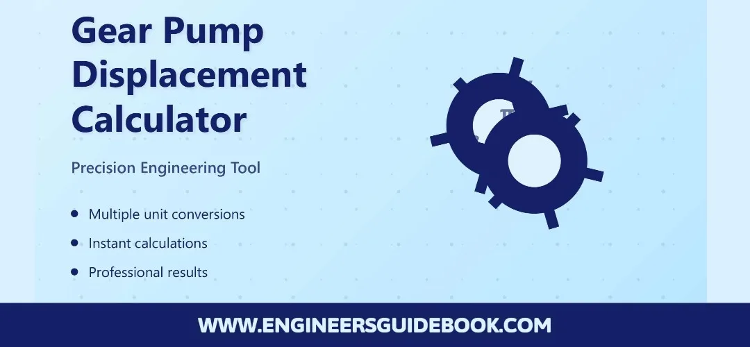 Gear pump displacement calculator