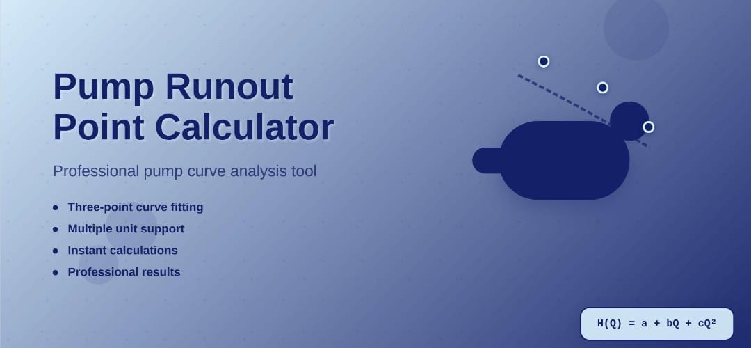 Pump Runout Point Calculator