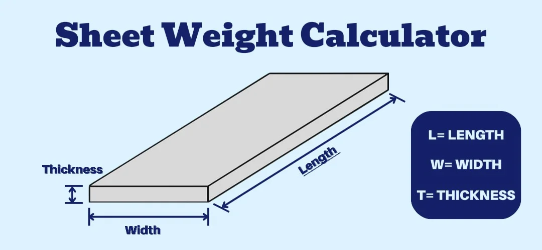 Sheet weight calculator 1 Sheet weight calculator