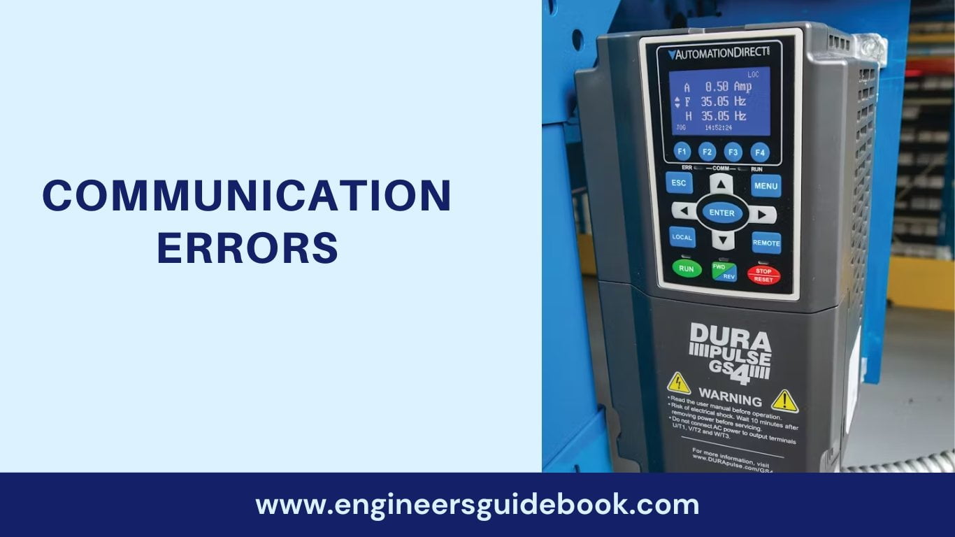 Common vfd issues and how to troubleshoot them 5 Communication errors