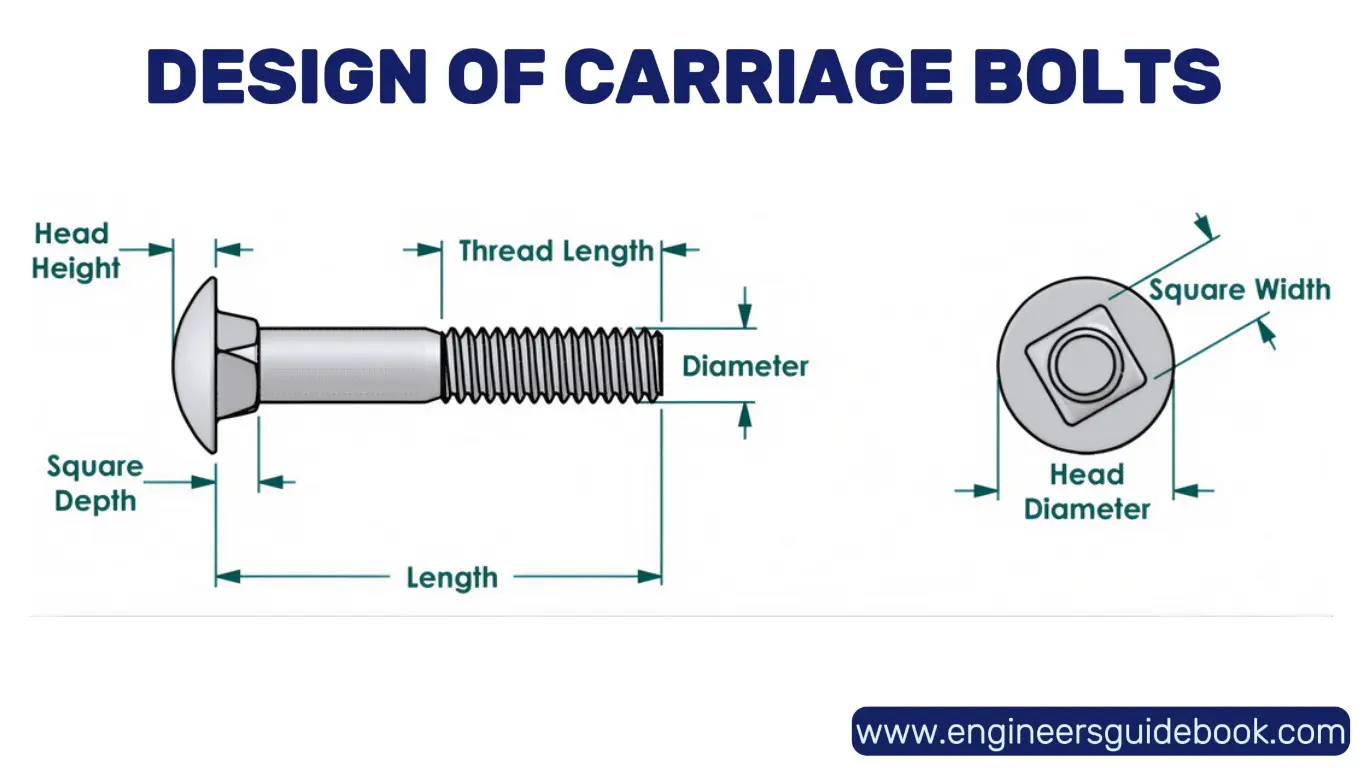 What is carriage bolts? Benifits and applications 2 Design of carriage bolts