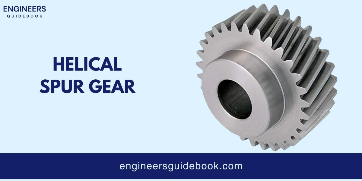 Spur gears: types, advantages, disadvantages & applications 6 Helical spur gear