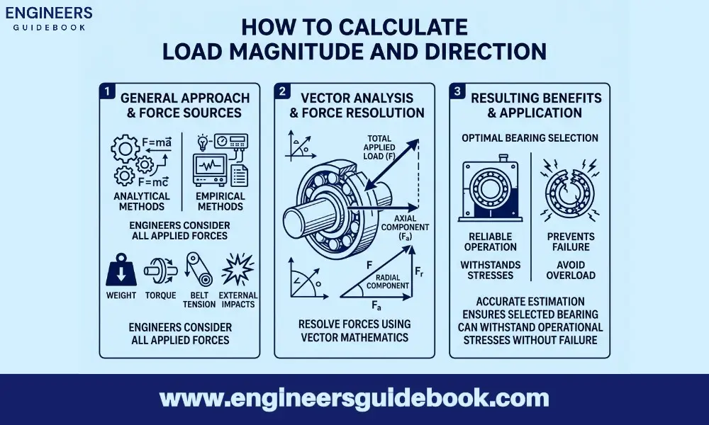 How to choose the right bearing |step-by-step selection guide| 3 How to calculate load magnitude and direction