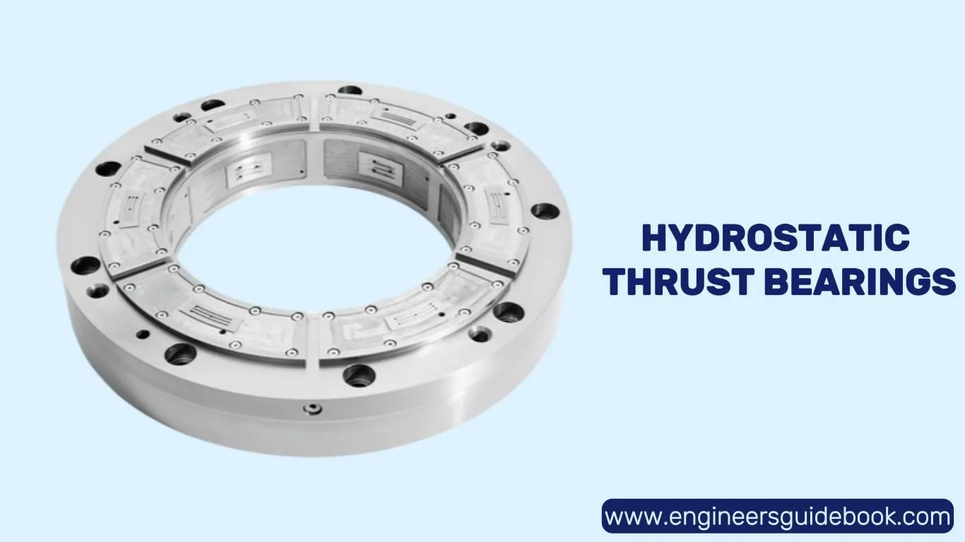 Thrust bearing types, features, applications 6 Hydrostatic thrust bearings