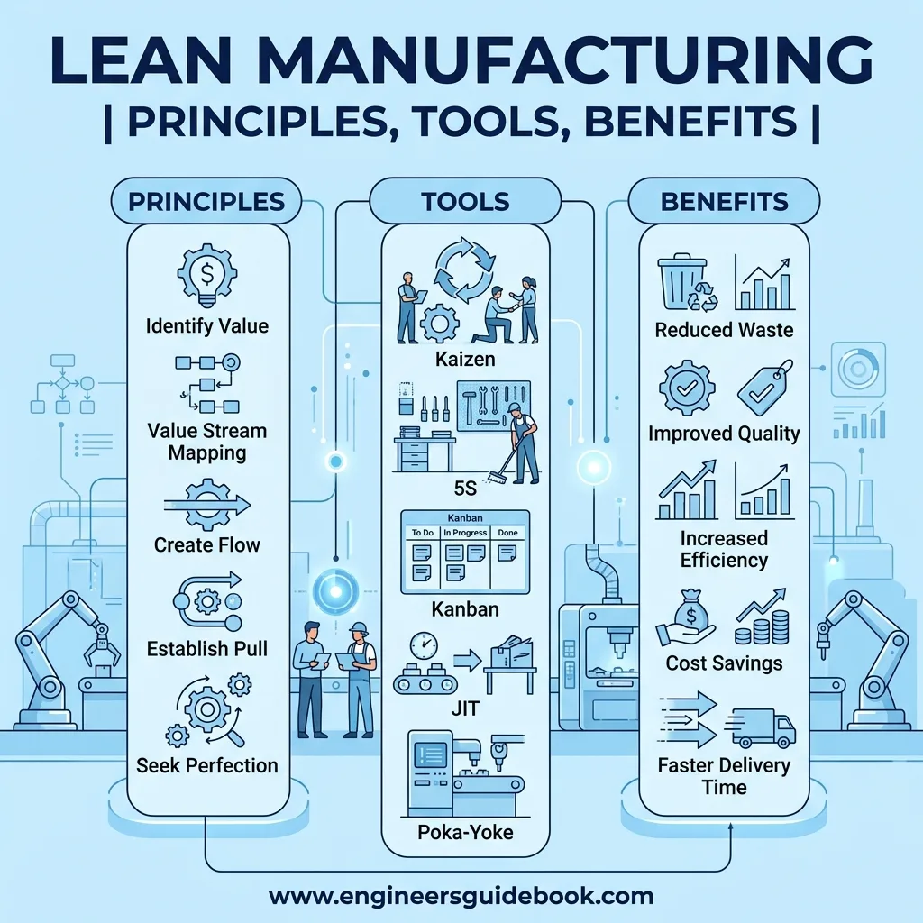 Lean Manufacturing Principles, Tools, Benefits