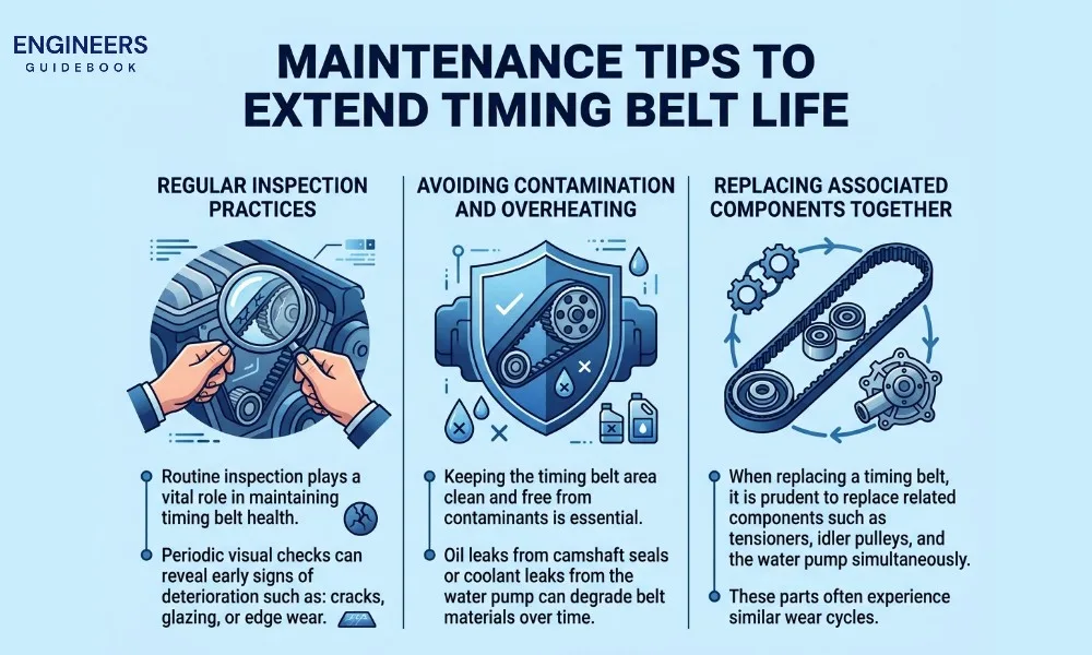 Maintenance tips to extend timing belt life