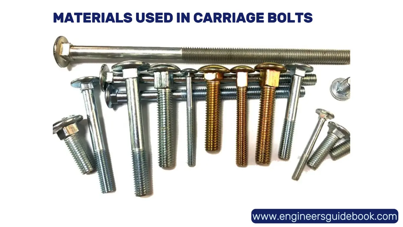 What is carriage bolts? Benifits and applications 4 Materials used in carriage bolts