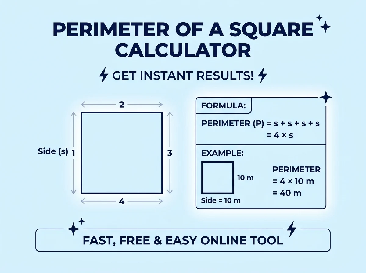 Perimeter of Square Calculator