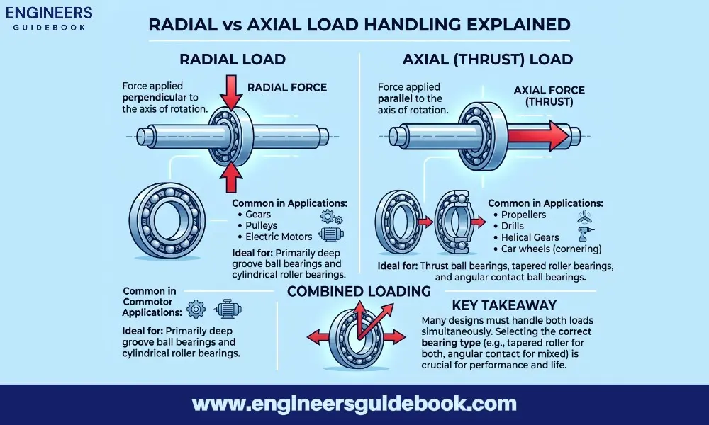 Radial vs axial load handling explainedy