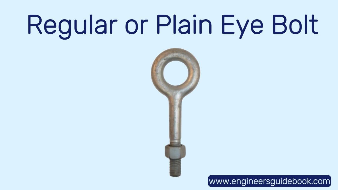 Eye bolts: types and uses 2 Regular or plain eye bolt