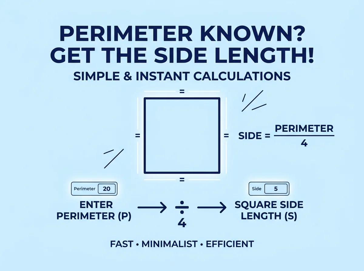 Square Side Length from Perimeter