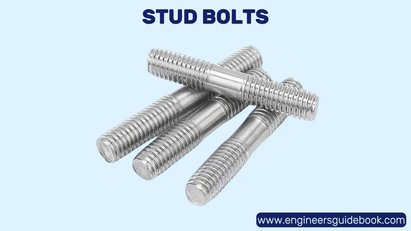 20 types of bolts | advantages and applications | 11 Stud bolts