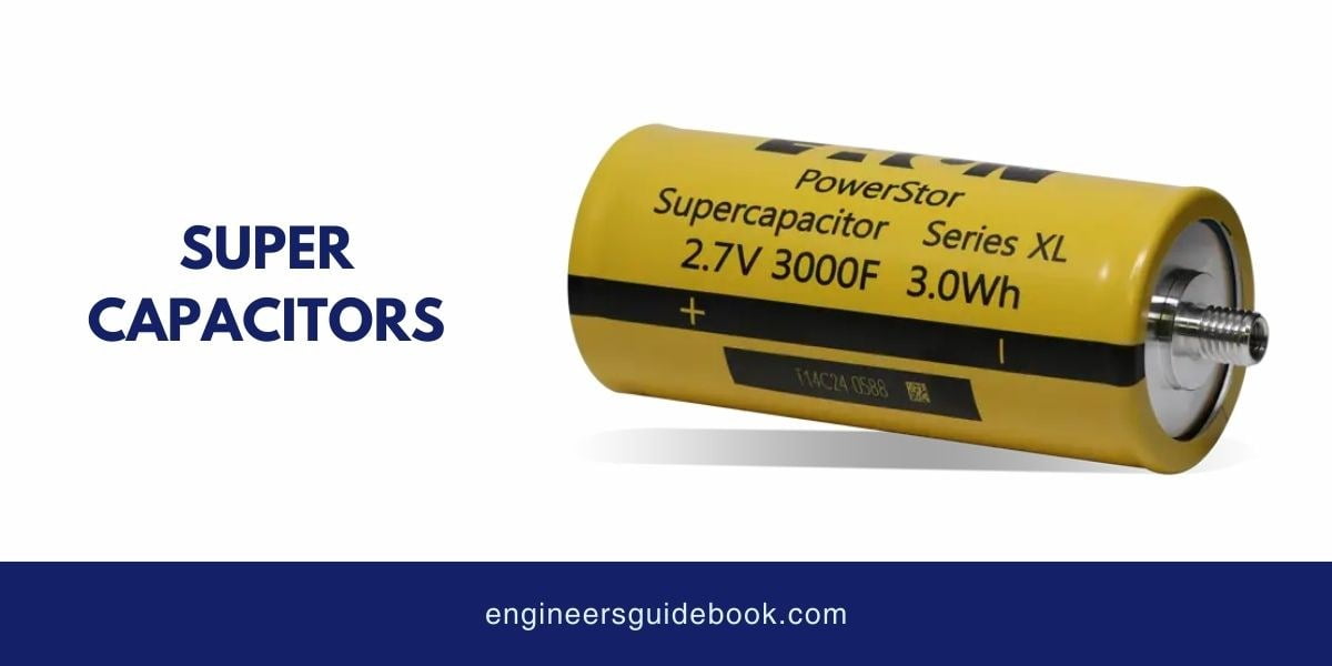 12 types of capacitors | applications and advantages | 6 Super capacitors