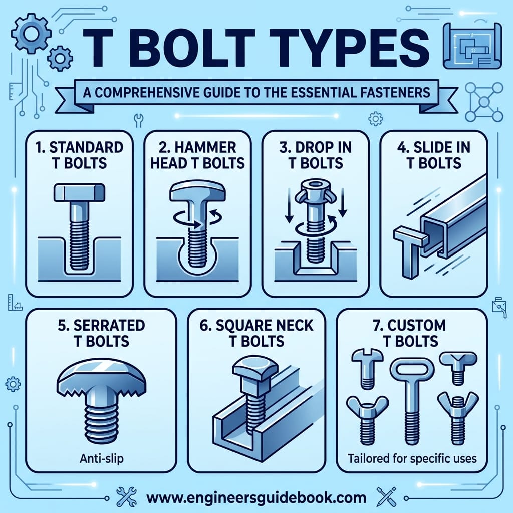 T Bolt: Types, Sizes, and Industrial Applications