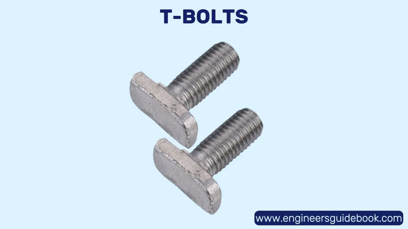 20 types of bolts | advantages and applications | 13 T-bolts