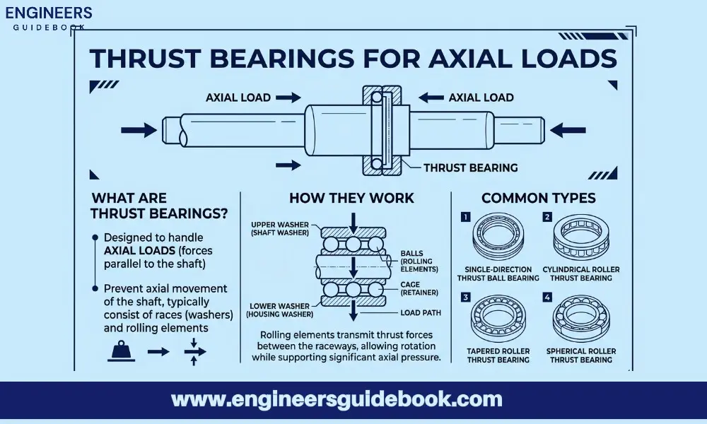 How to choose the right bearing |step-by-step selection guide| 8 Thrust bearing for axial load