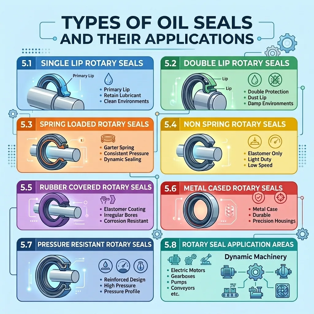 Types of Oil Seals and Their Applications