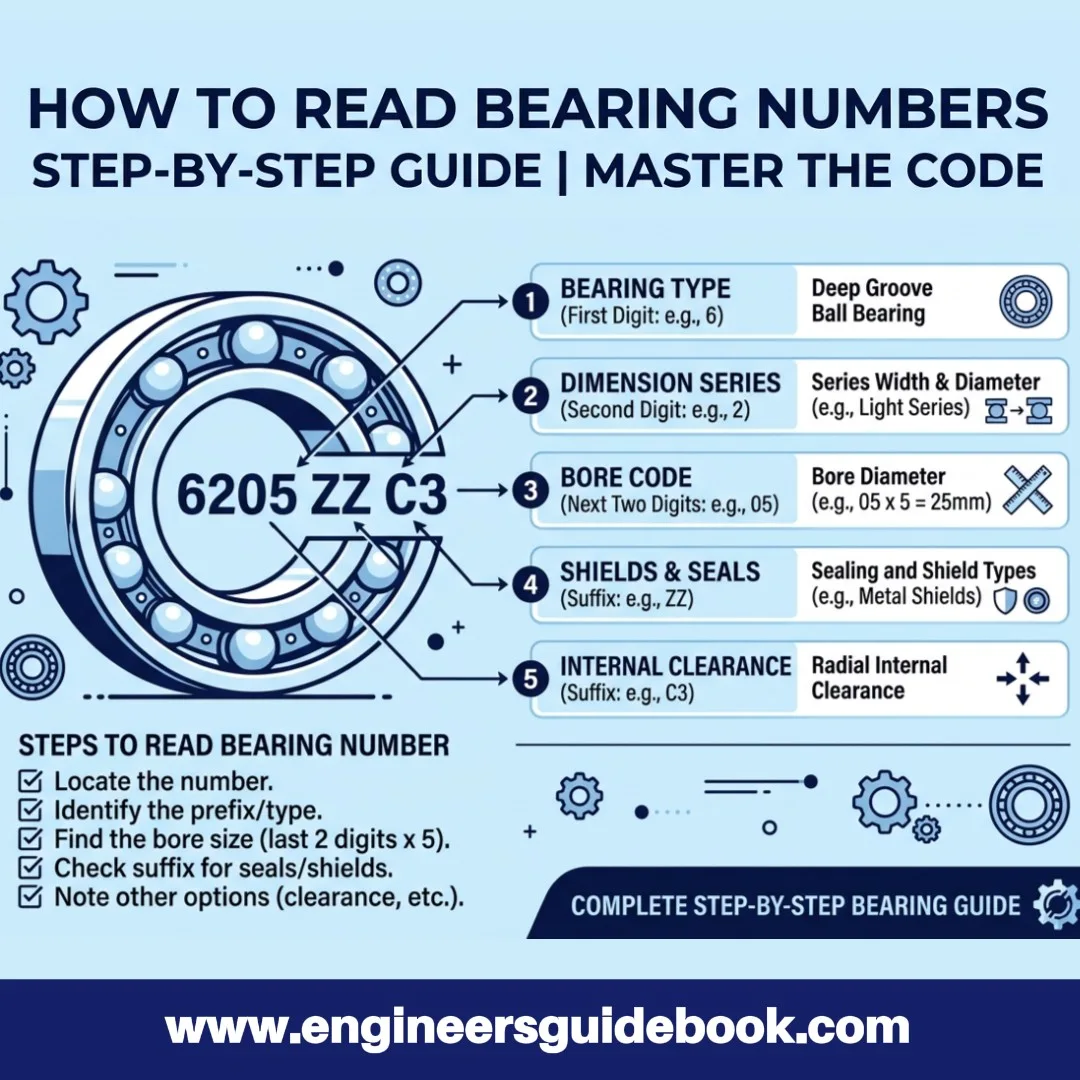 How to read bearing number | step by step guide |