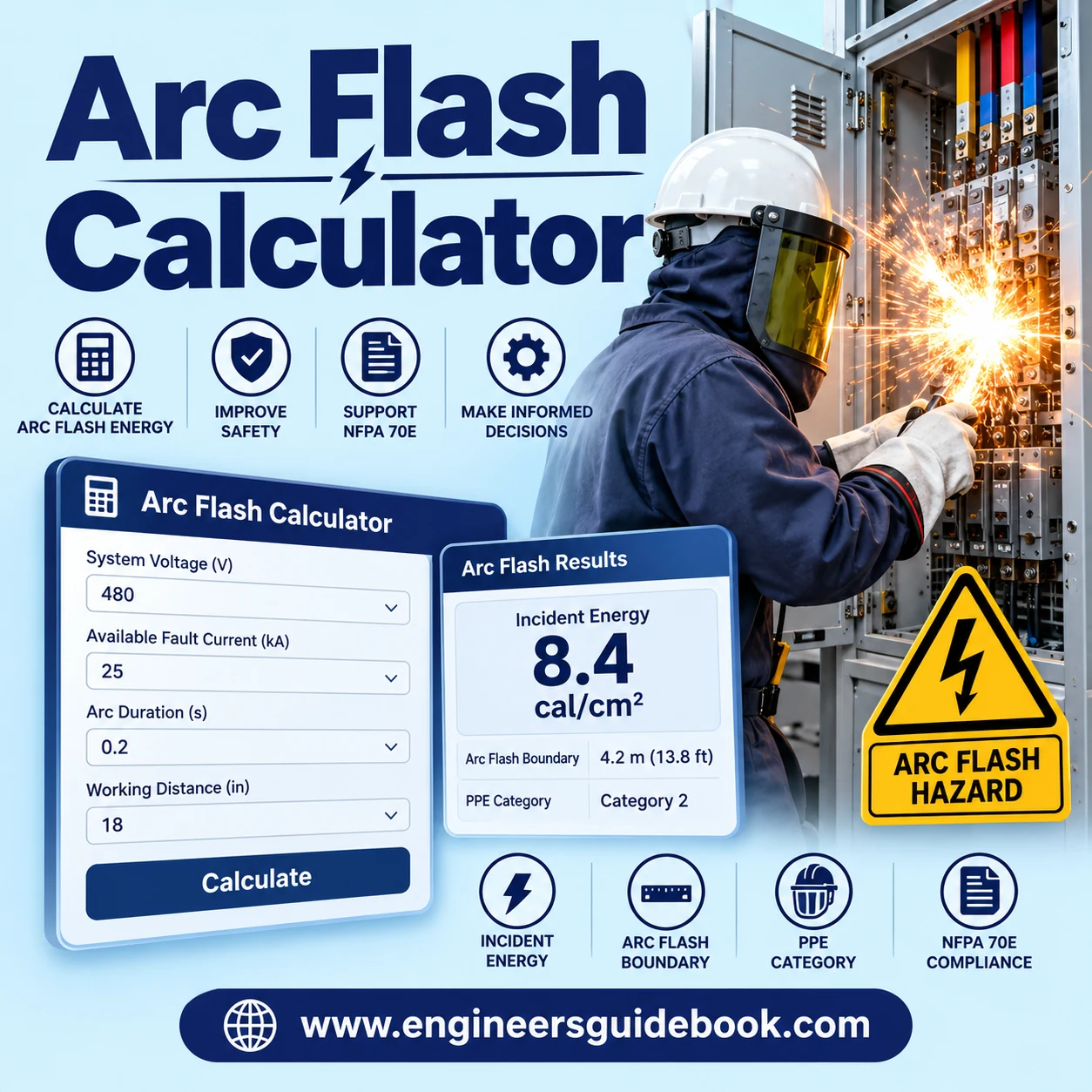 Arc flash calculator
