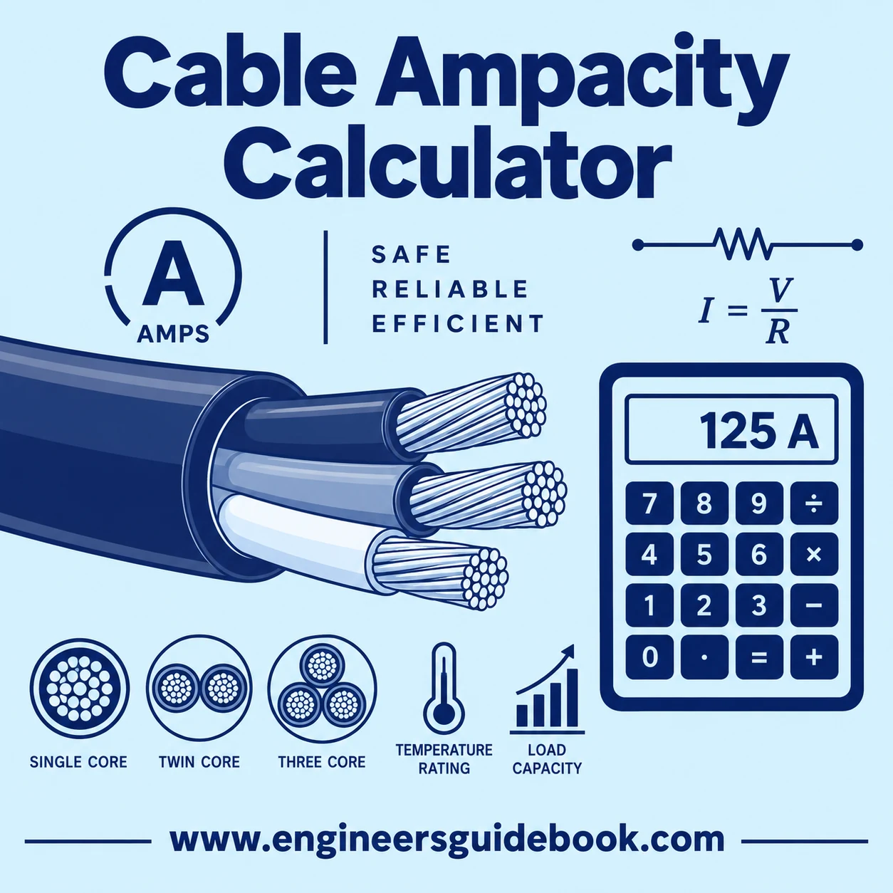 Cable ampacity calculator