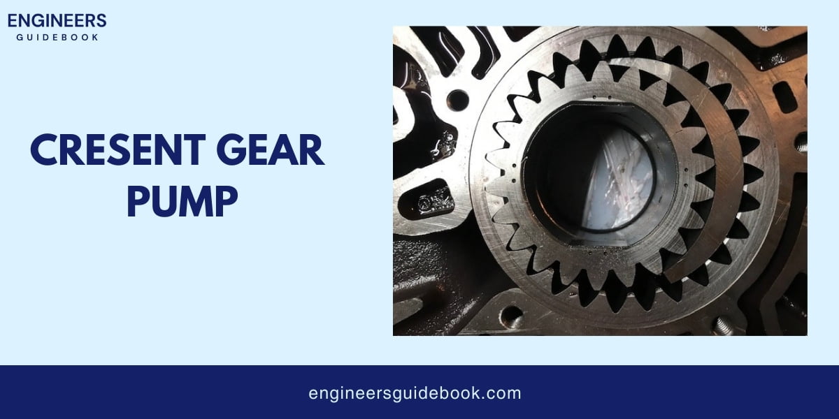 Gear pump | types, advantages, disadvantages & application| 6 Crescent gear pump(engineers guide book )
