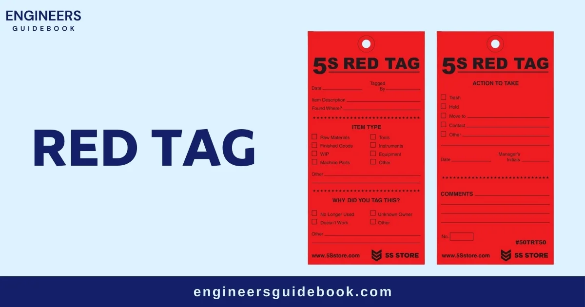 How to implement 5s | a step-by-step guide | 2 Red tag ( 5s ) engineers guidebook