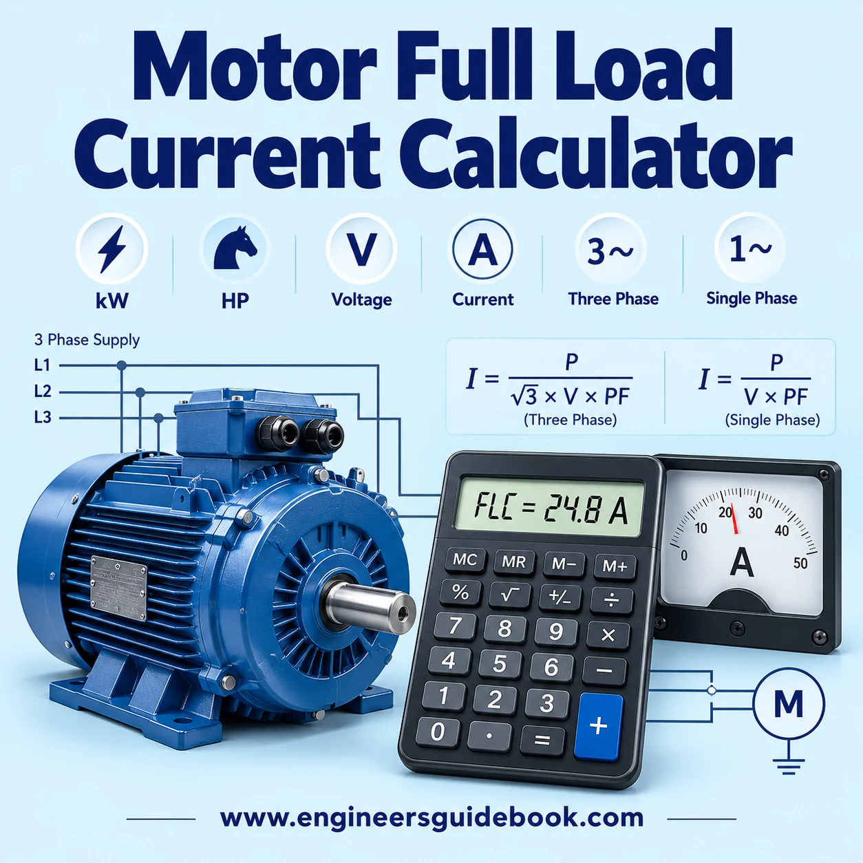 Motor Full Load Current Calculator