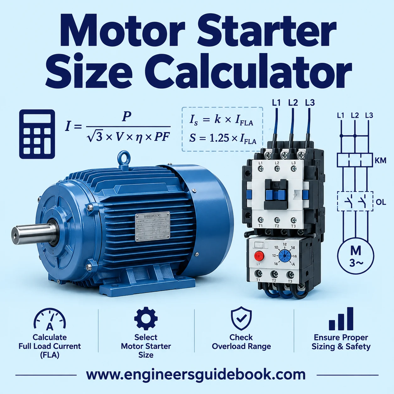 Motor Starter Size Calculator