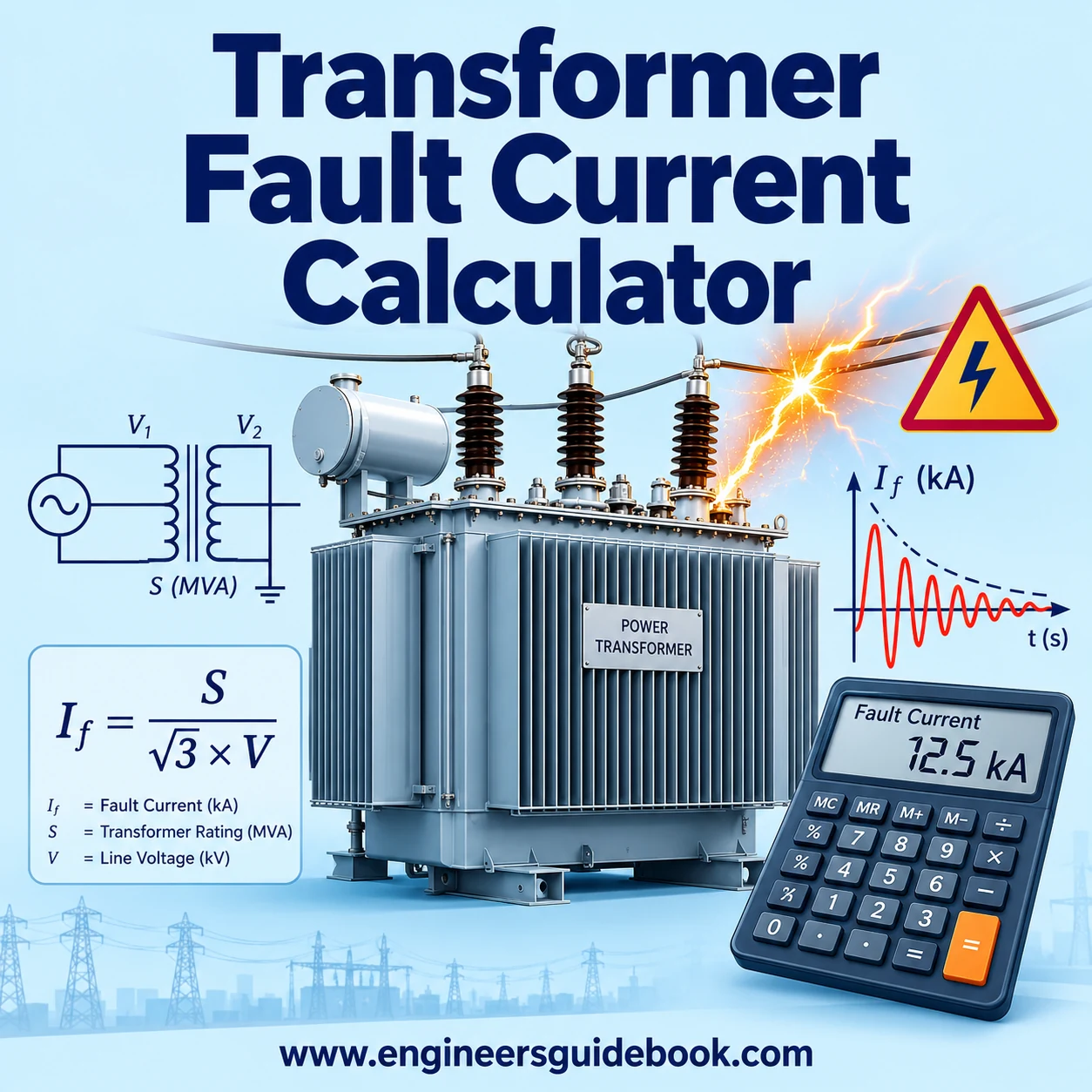 Transformer Fault Current Calculator