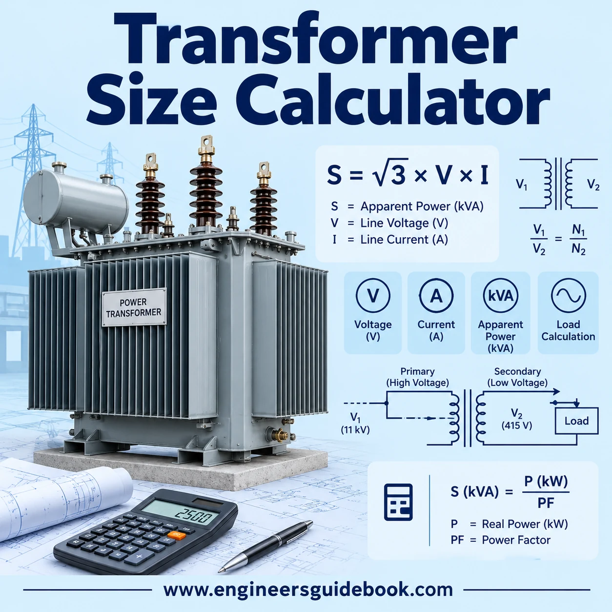 Transformer Size Calculator